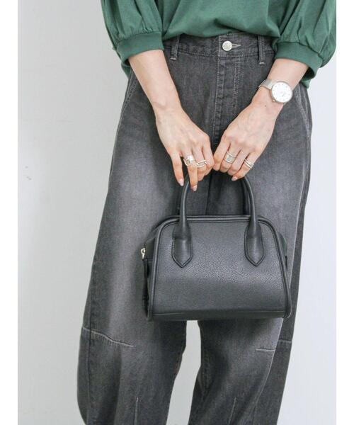 Samansa Mos2 blue（サマンサモスモスブルー）の「2wayミニボストンバッグ（ハンドバッグ・レディース・シルバー/ブラック/ベージュ・F）」の8枚目の写真