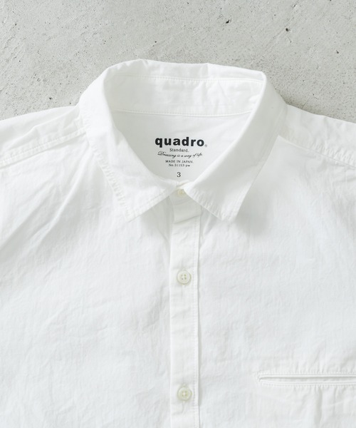 quadro（クオドロ）の「高密度ダンプレギュラーシャツ（シャツ/ブラウス・メンズ・ホワイト・LARGE/SMALL/MEDIUM）」の11枚目の写真