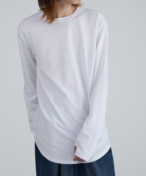 ROOPTOKYO（ループトウキョウ）の「ラウンドヘム ロング丈長袖Tシャツ