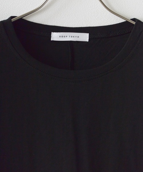 ROOPTOKYO（ループトウキョウ）の「ラウンドヘム ロング丈長袖Tシャツ サムホール シンプル 無地Ｔ 2026年春夏（Tシャツ/カットソー・メンズ・チャコール/ブラック/ホワイト・M/L/XL/XXL）」の11枚目の写真