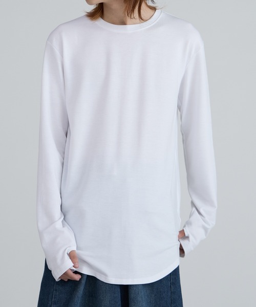 ROOPTOKYO（ループトウキョウ）の「ラウンドヘム ロング丈長袖Tシャツ