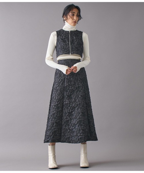 Settimissimo（セッティミッシモ）の「フクレジャガードフロントZIPショートジレ（ベスト・レディース・ブラック/ブルー・FREE）」の7枚目の写真