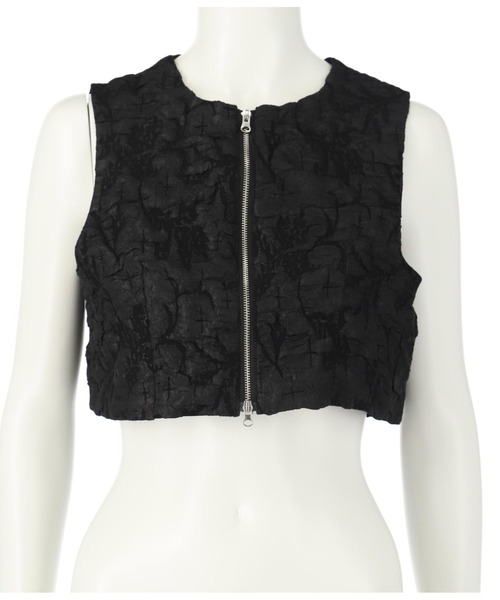 Settimissimo（セッティミッシモ）の「フクレジャガードフロントZIPショートジレ（ベスト・レディース・ブラック/ブルー・FREE）」の16枚目の写真