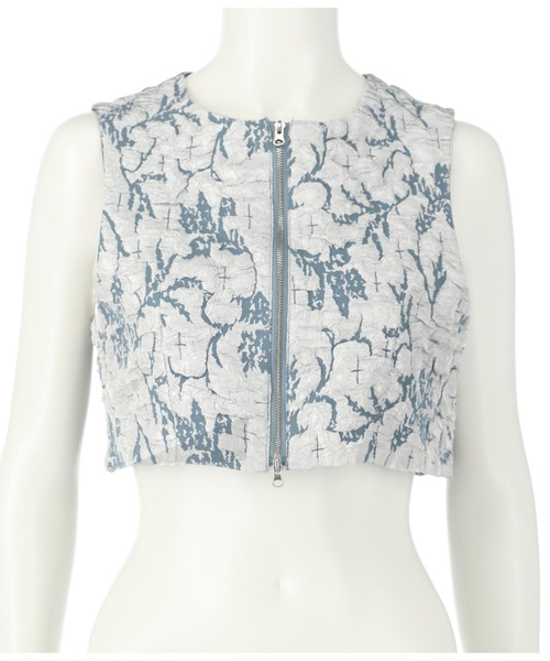 Settimissimo（セッティミッシモ）の「フクレジャガードフロントZIPショートジレ（ベスト・レディース・ブラック/ブルー・FREE）」の18枚目の写真