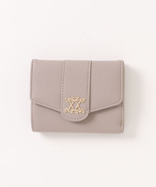 dazzlin（ダズリン）の「【dazzlin/ダズリン】 スクエアロゴ 二つ折りウォレット（財布・レディース・ブラック/ブルーグレー/アイボリー/ベージュ系その他・FREE）」の4枚目の写真