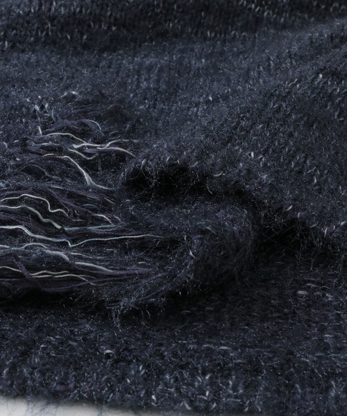 SENSE OF PLACE by URBAN RESEARCH（センスオブプレイスバイアーバンリサーチ）の「ルーズダメージセーター（ニット/セーター・レディース・ネイビー/イエロー/グレー・ONE）」の7枚目の写真