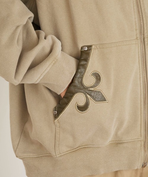RECON Leather Zip Hoodie リーコン　レザーパーカー フェイクレザー パーカー レザー パーカー レザーフーディー