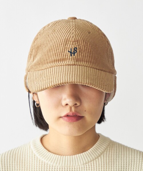 SHIPS（シップス）の「【WEB限定】SHIPS: ワンポイント ロゴ 刺繍 コーデュロイ ボア オーバーフィット キャップ（キャップ・メンズ・ベージュ/オリーブ/ブラック/ネイビー・ONE SIZE）」の22枚目の写真