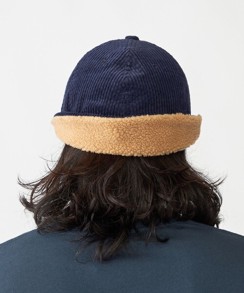 SHIPS（シップス）の「【WEB限定】SHIPS: ワンポイント ロゴ 刺繍 コーデュロイ ボア オーバーフィット キャップ（キャップ・メンズ・ベージュ/オリーブ/ブラック/ネイビー・ONE SIZE）」の14枚目の写真