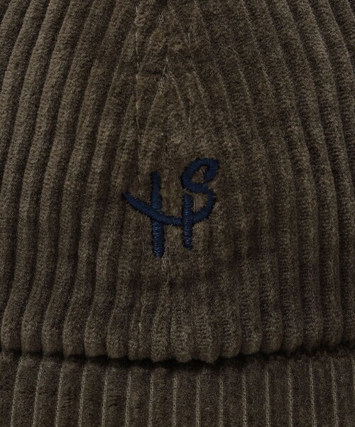 SHIPS（シップス）の「【WEB限定】SHIPS: ワンポイント ロゴ 刺繍 コーデュロイ ボア オーバーフィット キャップ（キャップ・メンズ・ベージュ/オリーブ/ブラック/ネイビー・ONE SIZE）」の9枚目の写真