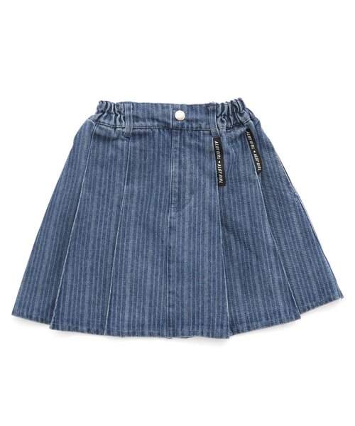 algy（アルジー）の「デニムプリーツスカパン（スカート・キッズ・ブルー/ブラック/サックスブルー・XX-SMALL/X-SMALL/MEDIUM/SMALL）」の4枚目の写真