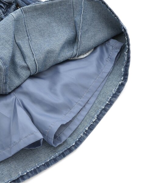algy（アルジー）の「デニムプリーツスカパン（スカート・キッズ・ブルー/ブラック/サックスブルー・XX-SMALL/X-SMALL/MEDIUM/SMALL）」の5枚目の写真
