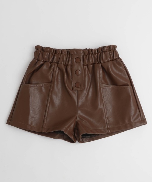 URBAN CHERRY(アーバンチェリー)の「フェイクレザータックショートパンツ(その他パンツ・キッズ・ブラウン/ブラック・150cm/140cm/130cm/120cm/110cm)」の12枚目の写真