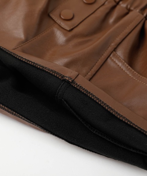 URBAN CHERRY(アーバンチェリー)の「フェイクレザータックショートパンツ(その他パンツ・キッズ・ブラウン/ブラック・150cm/140cm/130cm/120cm/110cm)」の19枚目の写真