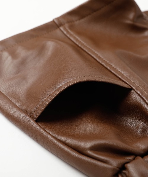 URBAN CHERRY(アーバンチェリー)の「フェイクレザータックショートパンツ(その他パンツ・キッズ・ブラウン/ブラック・150cm/140cm/130cm/120cm/110cm)」の20枚目の写真