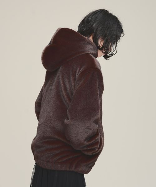 eL（エル）の「【eL】Fur Hood Blouson/147534（ブルゾン）」 - WEAR