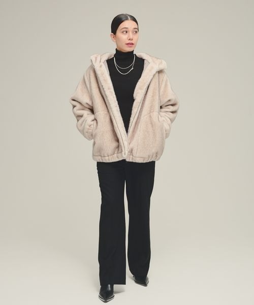 セール】【eL】Fur Hood Blouson/147534（ブルゾン）｜eL（エル