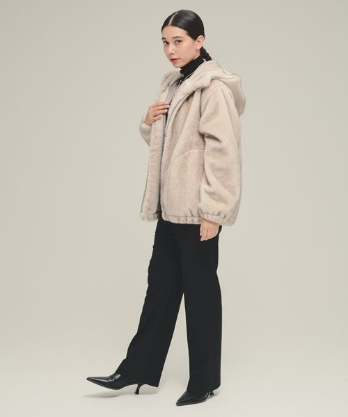 セール】【eL】Fur Hood Blouson/147534（ブルゾン）｜eL（エル