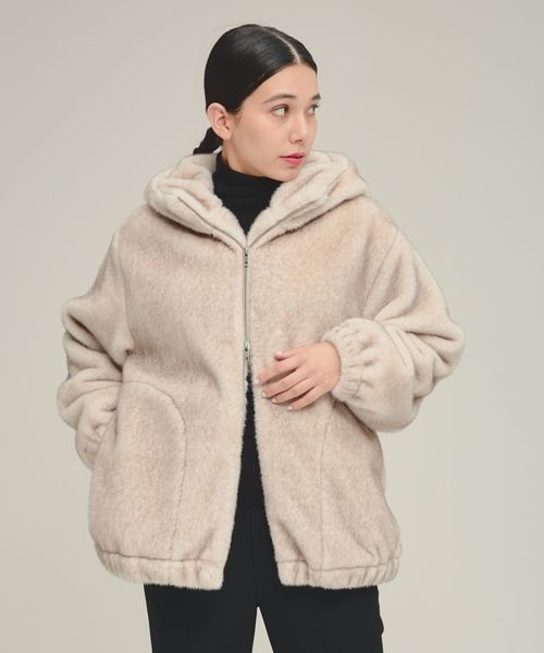 セール】【eL】Fur Hood Blouson/147534（ブルゾン）｜eL（エル