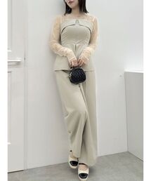 フロントジップ」に該当するつなぎ/オールインワンファッション