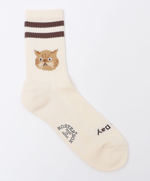 ROSTER SOX（ロスターソックス）の「ROSTER SOX: CAT（ソックス/靴下・メンズ・ベージュ/ナチュラル・ONE SIZE）」の2枚目の写真