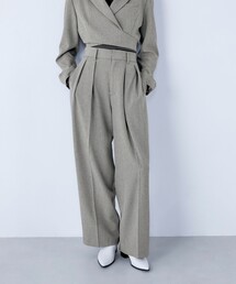 【LA COURBE】シャンブレータックパンツ