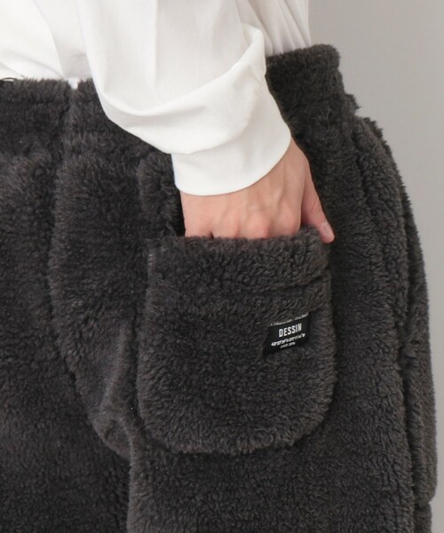 Dessin（デッサン）の「ボアリラックスパンツ（その他パンツ・メンズ・ブラウン系/チャコールグレー・02/03）」の15枚目の写真