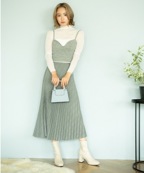 REZOY（リゾイ）の「【REZOY】スクエアトゥセンターシームストレッチショートブーツ（ブーツ・レディース・シルバー系/アイボリー/ブラック/ダークブラウン・S/M/L/LL）」の17枚目の写真