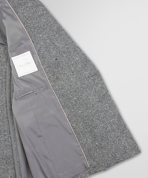 BROOKS BROTHERS(ブルックスブラザーズ)の「ウールブレンド ドネガルツイード ダブル4ボタン ピークトラペルジャケット(テーラードジャケット・レディース・グレー・4/2/0)」の9枚目の写真