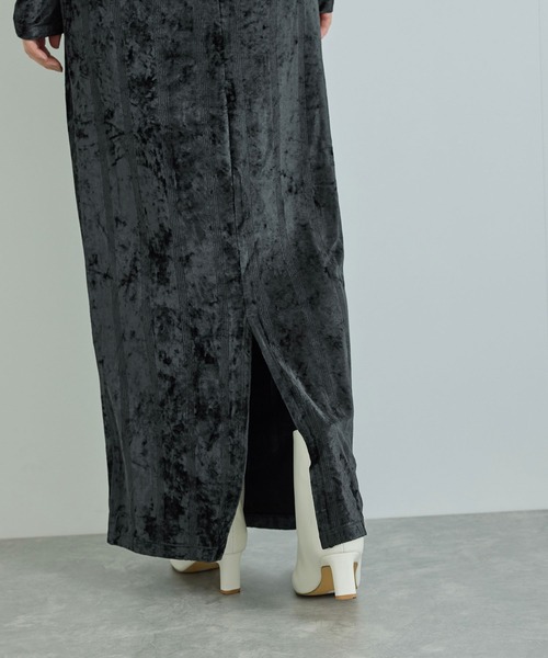 MILLER（ミラー）の「【Miller for ADAM ET ROPE'】別注ベロアSKIRT（スカート・レディース・チャコールグレー/ブラック/ブルー・FREE）」の13枚目の写真