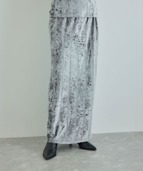 MILLER（ミラー）の「【Miller for ADAM ET ROPE'】別注ベロアSKIRT（スカート・レディース・チャコールグレー/ブラック/ブルー・FREE）」の14枚目の写真