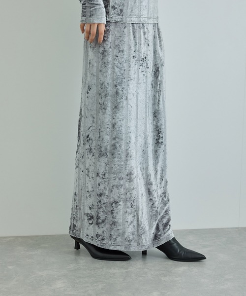 MILLER（ミラー）の「【Miller for ADAM ET ROPE'】別注ベロアSKIRT（スカート・レディース・チャコールグレー/ブラック/ブルー・FREE）」の15枚目の写真