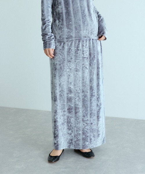 専用 Miller for ADAM ET ROPE’別注Skirt セール】【Miller for ADAM ET ROPE'】別注ベロアSKIRT