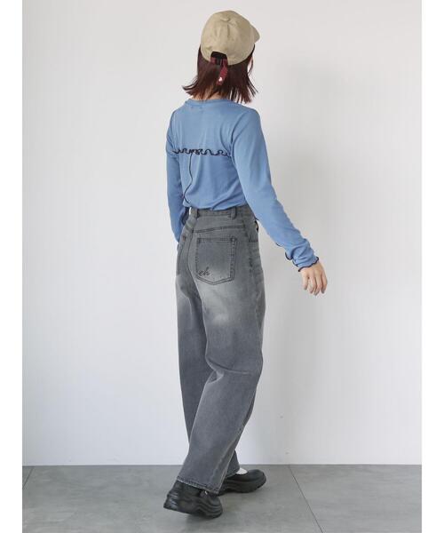 ehka sopo（エヘカソポ）の「カーブデニムパンツ（その他パンツ