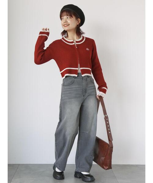 ehka sopo(エヘカソポ)の「カーブデニムパンツ(その他パンツ・レディース・チャコールグレー/ブルー/サックスブルー・M/S)」の21枚目の写真