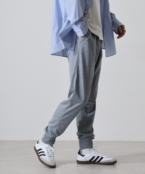 FUNALIVE(ファンアライブ)の「Sweat jogger pants / スウェットジョガーパンツ unisex(スウェットパンツ・メンズ・ブラック/杢グレー/ヘザーチャコール/オートミール/ネイビー・M/L/XL)」の22枚目の写真