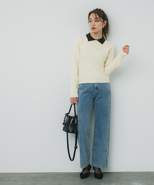 kolor ニットポロシャツ STYLEMIXER | 2WAYカラーニットポロ (ニット ) |SHEL'TTER WEBSTORE