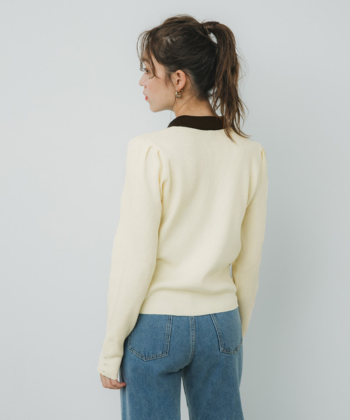 kolor ニットポロシャツ kolor（カラー）の「＜kolor（カラー）＞ デニムカラー ニットポロ