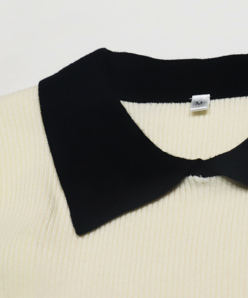 kolor ニットポロシャツ kolor（カラー）の「＜kolor（カラー）＞ デニムカラー ニットポロ