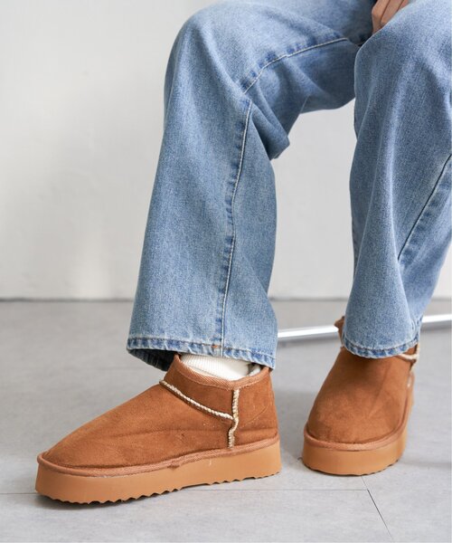 VENCEEXCHANGE（ヴァンスエクスチェンジ）の「ムートンブーツ（ブーツ・レディース・グレー/ブラック/キャメル・L/M）」の14枚目の写真