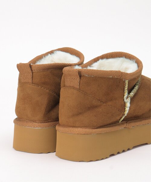 VENCEEXCHANGE（ヴァンスエクスチェンジ）の「ムートンブーツ（ブーツ・レディース・グレー/ブラック/キャメル・L/M）」の16枚目の写真