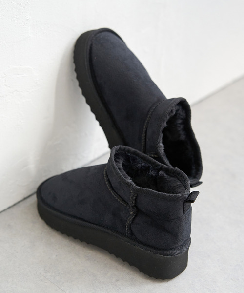 VENCEEXCHANGE（ヴァンスエクスチェンジ）の「ムートンブーツ（ブーツ・レディース・グレー/ブラック/キャメル・L/M）」の2枚目の写真
