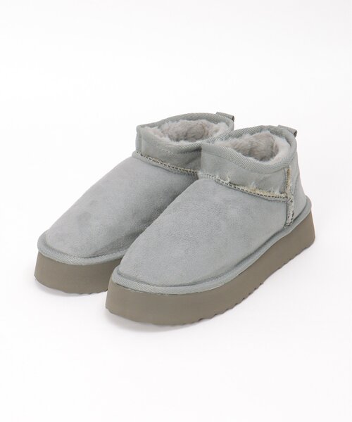 VENCEEXCHANGE（ヴァンスエクスチェンジ）の「ムートンブーツ（ブーツ・レディース・グレー/ブラック/キャメル・L/M）」の7枚目の写真