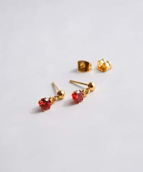 CERCA(チェルカ)の「SARINOHANA/キュービックジルコニアピアス/ゴールド/シルバー(ピアス(両耳用)・レディース・B/その他4/A/その他1/その他2/その他3/その他5/C/D/E・FREE)」の1枚目の写真