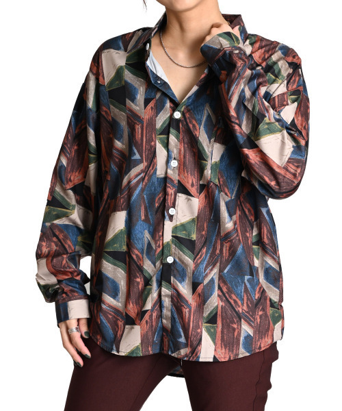 【MARAI】長袖 柄シャツ（シャツ/ブラウス）｜MARAI（マーライ）