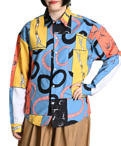 【MARAI】長袖 柄シャツ（シャツ/ブラウス）｜MARAI（マーライ）