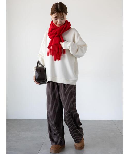 Lugnoncure（ルノンキュール）の「◎ウエストドロストルーズパンツ（その他パンツ・レディース・ブラック/グレー/ダークブラウン・F）」の4枚目の写真