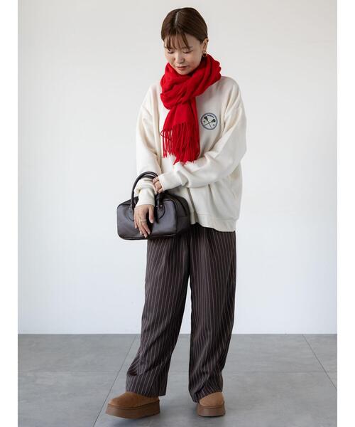 Lugnoncure（ルノンキュール）の「◎ウエストドロストルーズパンツ（その他パンツ・レディース・ブラック/グレー/ダークブラウン・F）」の5枚目の写真