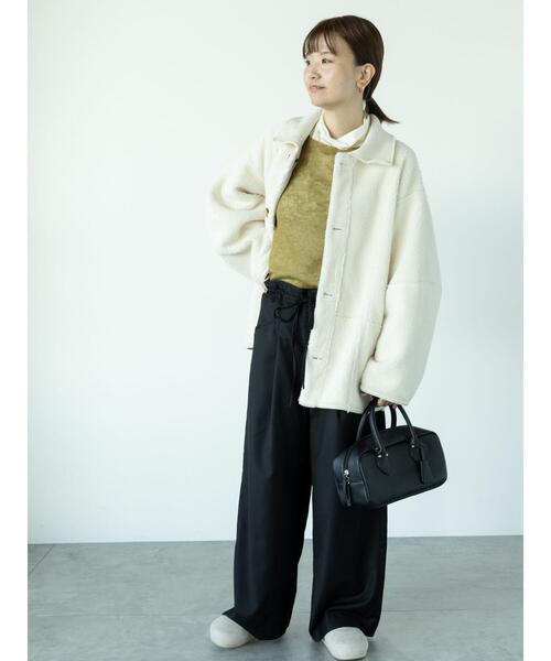 Lugnoncure（ルノンキュール）の「◎ウエストドロストルーズパンツ（その他パンツ・レディース・ブラック/グレー/ダークブラウン・F）」の8枚目の写真