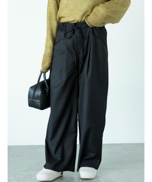 Lugnoncure（ルノンキュール）の「◎ウエストドロストルーズパンツ（その他パンツ・レディース・ブラック/グレー/ダークブラウン・F）」の9枚目の写真